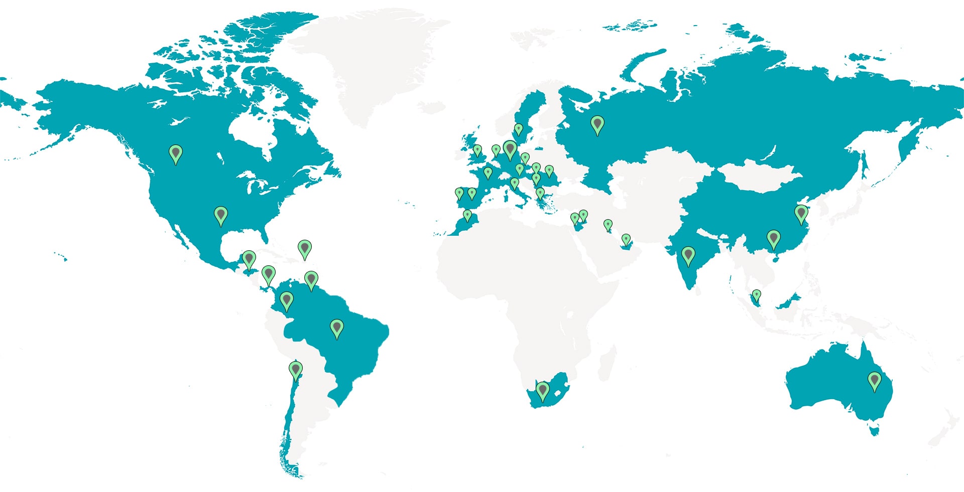 Novabone Dental Distribution Map